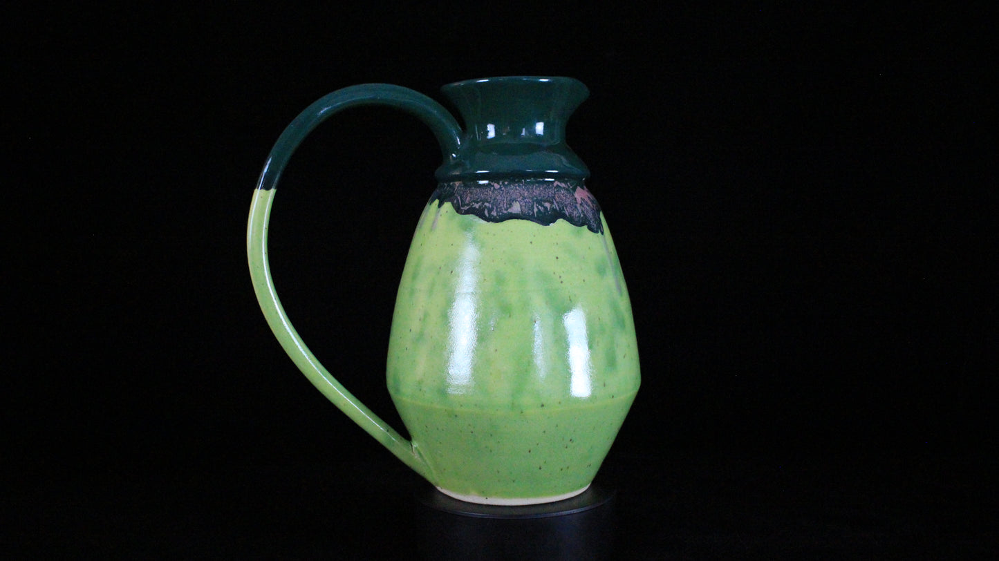 Karpophoroi Green Stoneware pitcher