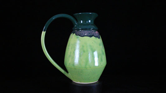 Karpophoroi Green Stoneware pitcher